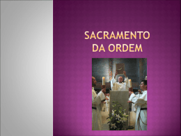 Sacramento da Ordem - Material de Catequese