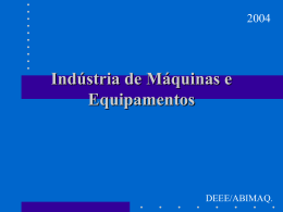 Indústria de Máquinas e Equipamentos