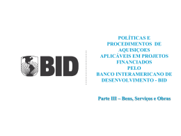 Licitações de Bens e Obras (2011)