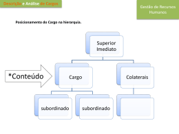 An&aacute;lise e descri&ccedil;&atilde;o de Cargo