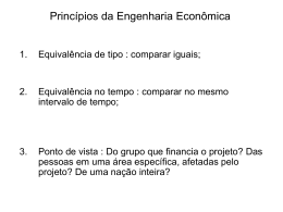 Princípios da Engenharia Econômica
