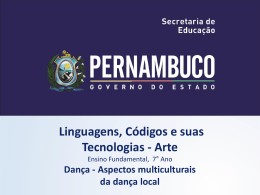 Aspectos multiculturais da dan&ccedil;a local