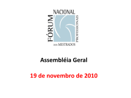 A&ccedil;&otilde;es junto a CAPES - F&oacute;rum Nacional dos Mestrados Profissionais