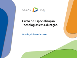 Tecnologias em Educação - PUC - Portal do Professor