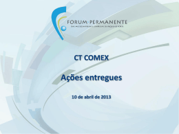 CT comex - Ministério do Desenvolvimento, Indústria e Comércio