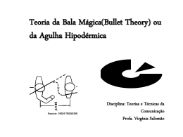 Teoria da Bala mágica ESPM