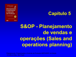 S & OP - Planejamento de Vendas e Operações