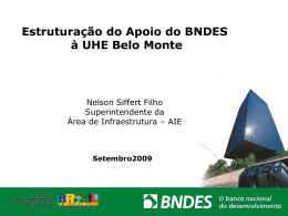 Apresentação realizada pelo BNDES