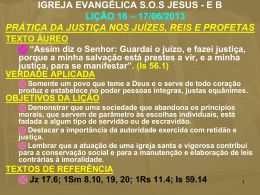 Pr&aacute;tica da Justi&ccedil;a nos Ju&iacute;zes, Reis e Profetas