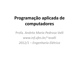 Programa&ccedil;&atilde;o aplicada de computadores