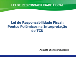 Lei de Responsabilidade Fiscal