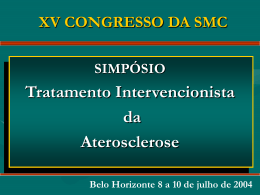 XIV Congresso da SMC Belo Horizonte, 3 a 5 de julho de 2003