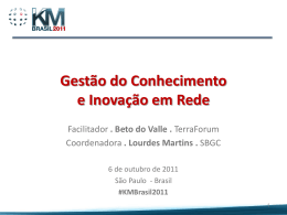 Gest&atilde;o do Conhecimento e inova&ccedil;&atilde;o em rede