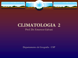 Clima Urbano - Departamento de Geografia
