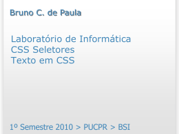 Textos em CSS - Bruno Campagnolo de Paula