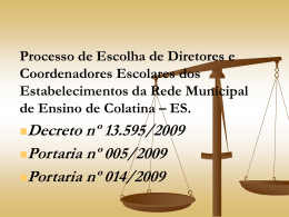 II Módulo Fundamentação Legal - Prefeitura Municipal de Colatina