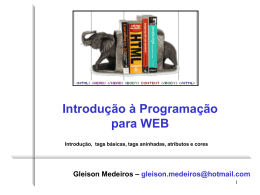 Introdução à Programação para WEB