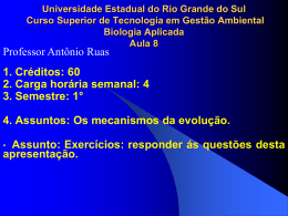1. Conceito de espécie. - Professor Antônio Ruas