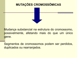 mutações cromossômicas - Universidade Castelo Branco
