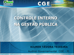 1 - controle interno - Controladoria Geral do Estado do Piauí