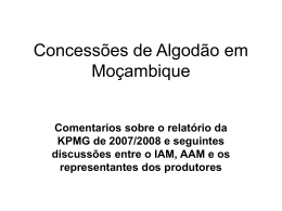 Concessões de Algodão em Moçambique
