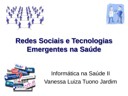 Redes Sociais e Web 2.0