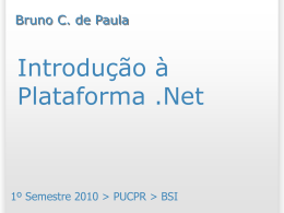 Introdução ao .Net - Bruno Campagnolo de Paula