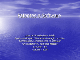 Patentes e Software