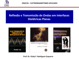 Reflexão e Transmissão de Ondas em Interfaces Dielétricas Planas