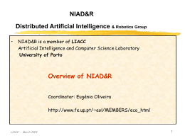 Distributed Artificial Intelligence & Robotics Group NIAD&R