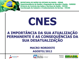 CNES - Secretaria da Saúde