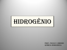 Aula 1 Hidrogênio
