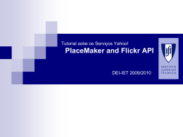 Tutorial sobre Yahoo! PlaceMaker e Flickr API