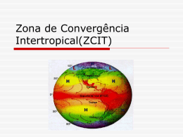 Unidade 1.a - Zona de Convergência Intertropical