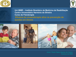 Eficácia da cinesioterapia ativa na prevenção de quedas em idosos