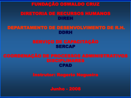 PROCESSO ADMINISTRATIVO DISCIPLINAR - Direh