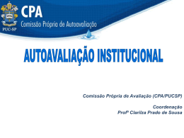 AutoAvaliação Institucional - PUC-SP