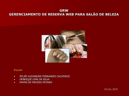 grw gerenciamento de reserva web para sal&atilde;o de beleza