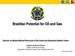 Brazilian Potential for Oil and Gas 28nov