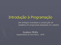 3. Classes objetos e Cia em Java - Departamento de Inform&aacute;tica