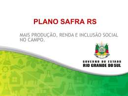 Plano Safra 2014 - 2015