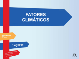 fatores climáticos