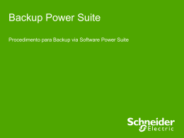 Procedimento backup via Power Suite
