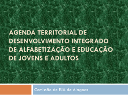 agenda territorial de desenvolvimento integrado de alfabetização e