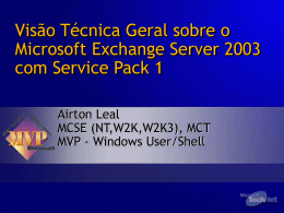 Visão Técnica Geral sobre o Microsoft Exchange