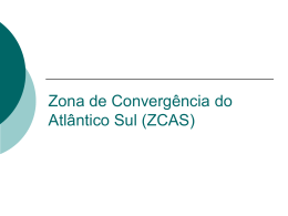 Unidade 1.b - Zona de Convergência do Atlântico Sul