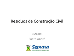 Resíduos de Construção Civil - Sinduscon-SP