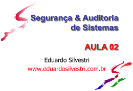 SEGSIST-Aula02 - Professor Eduardo Silvestri