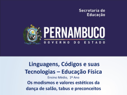 Os modismos e valores est&eacute;ticos da dan&ccedil;a de sal&atilde;o, tabus e