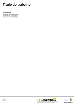 T&iacute;tulo do trabalho